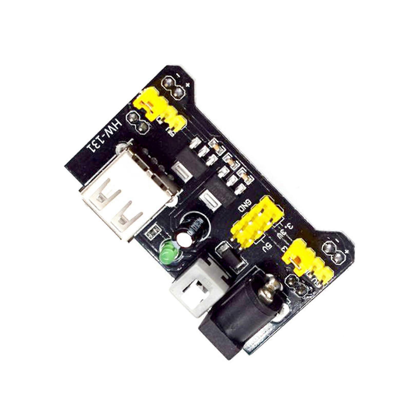 MB102 Breadboard Power Supply Module 3.3V 5V Adjustable Voltage Dual Channels with Green LED