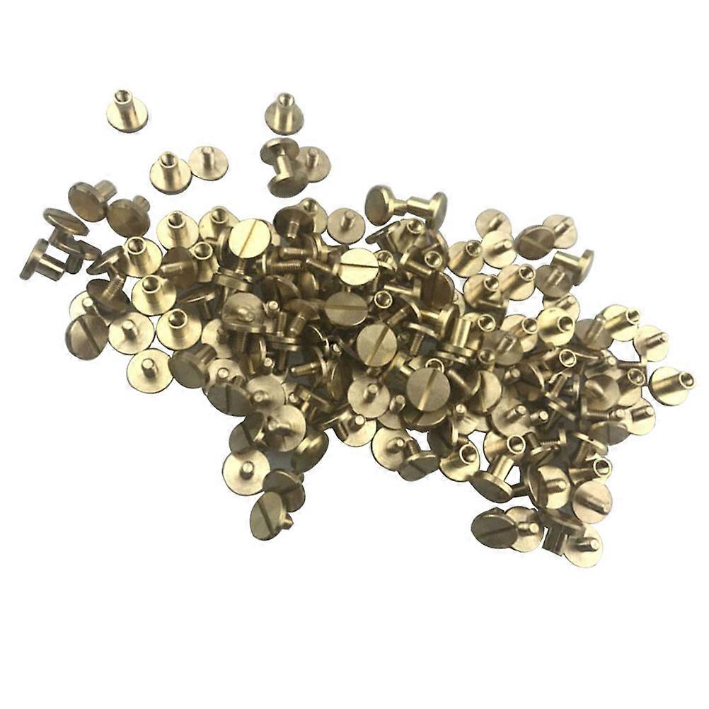 DIY Button Studs Solid Brass Screws for DIY 20Pcs Belt Craft