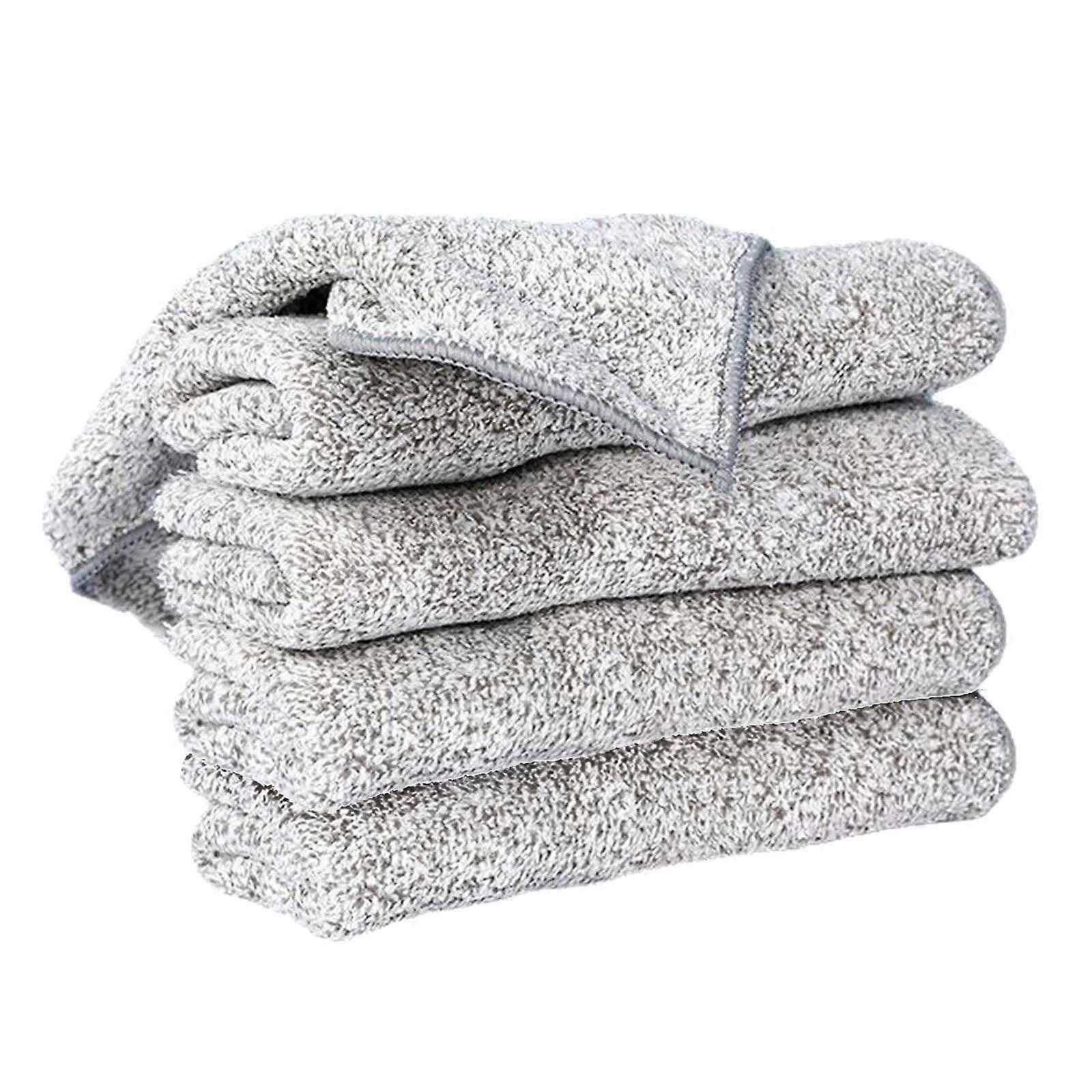 Versatile Absorbent Microfiber Cleaning Cloths 25x25cm High Absorbency Reusable Suitable for Home Auto Kitchen Surfaces  5 Pcs