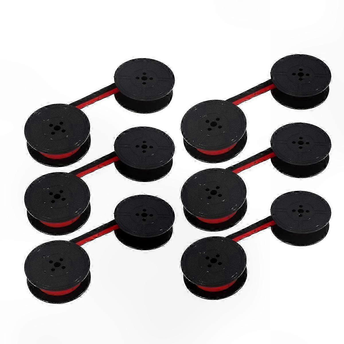 Replacement Twin Spool Typewriter Ribbon, 6-Pack, Red and Black for Most Typewriters