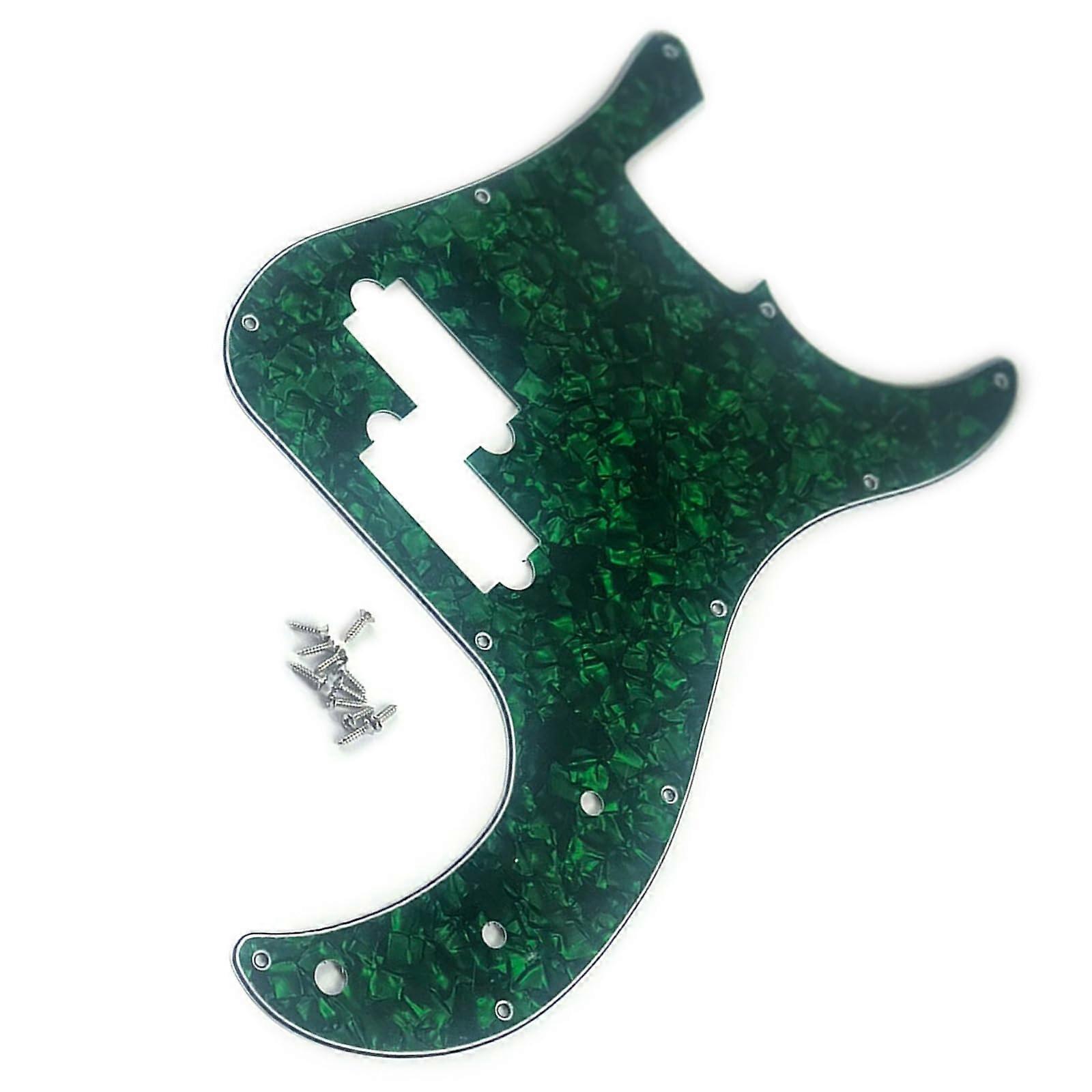 4 String Bass Pickguard Replacement with Durable Scratch Protection, 11 Hole PVC Design