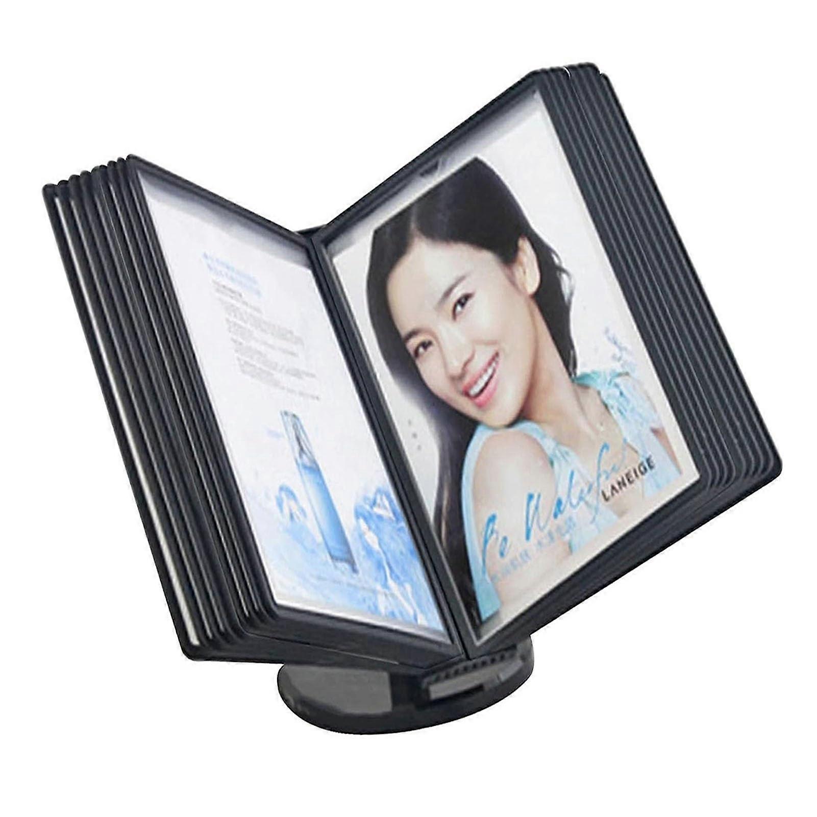 Desktop Reference Organizer with Adjustable 20 Page DoubleSided Panels, Wall Mount for A4 Files