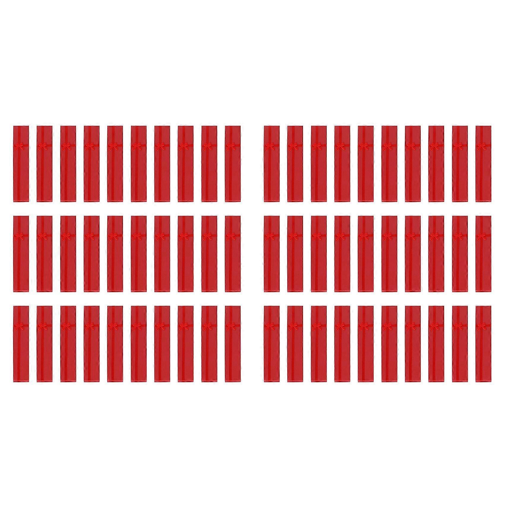 60 x Elegant Luxury Gift Boxes Long Rectangular for Jewelry Presentation Necklaces