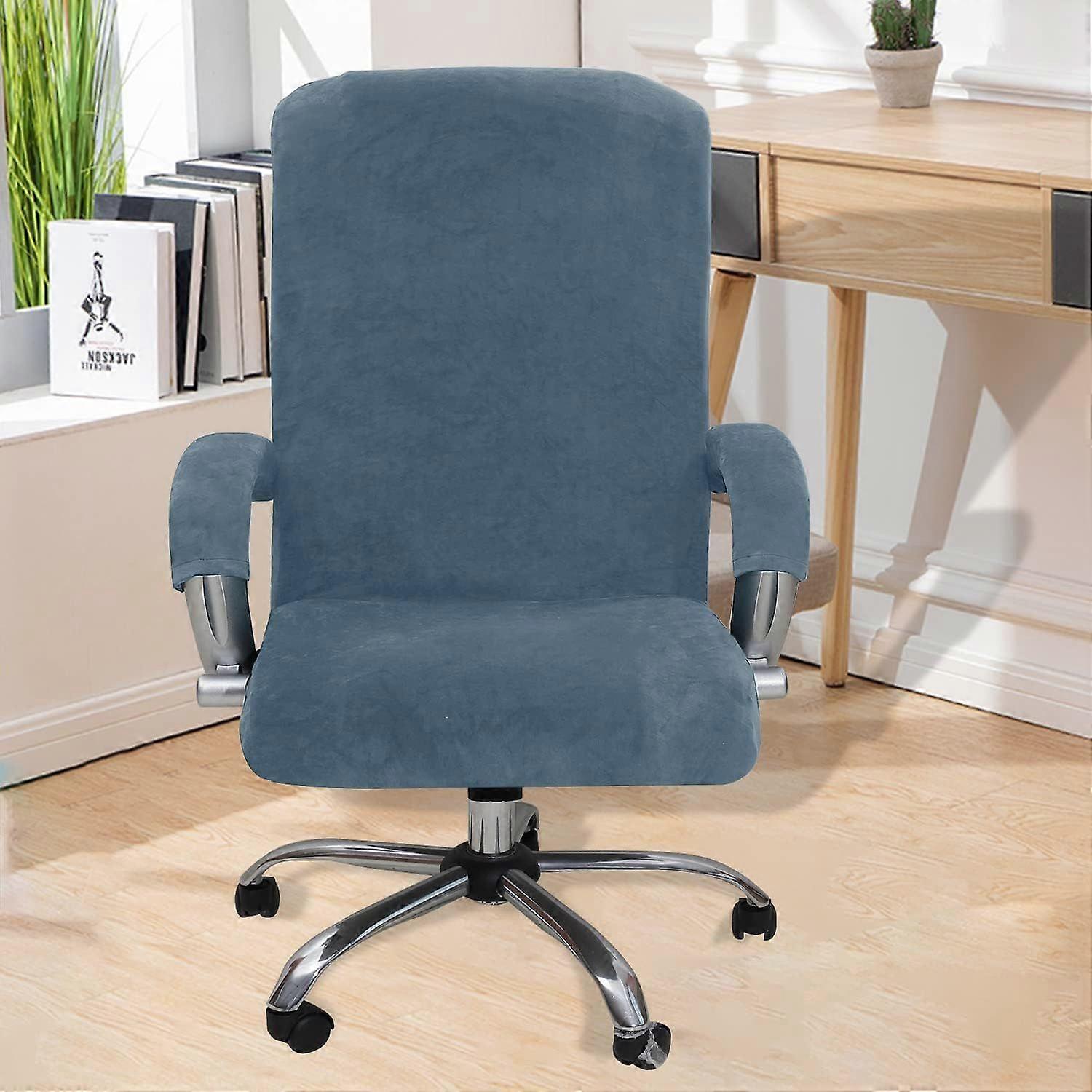 Stretchable Computer Desk Chair Covers Washable Rotating Swivel Computer Office