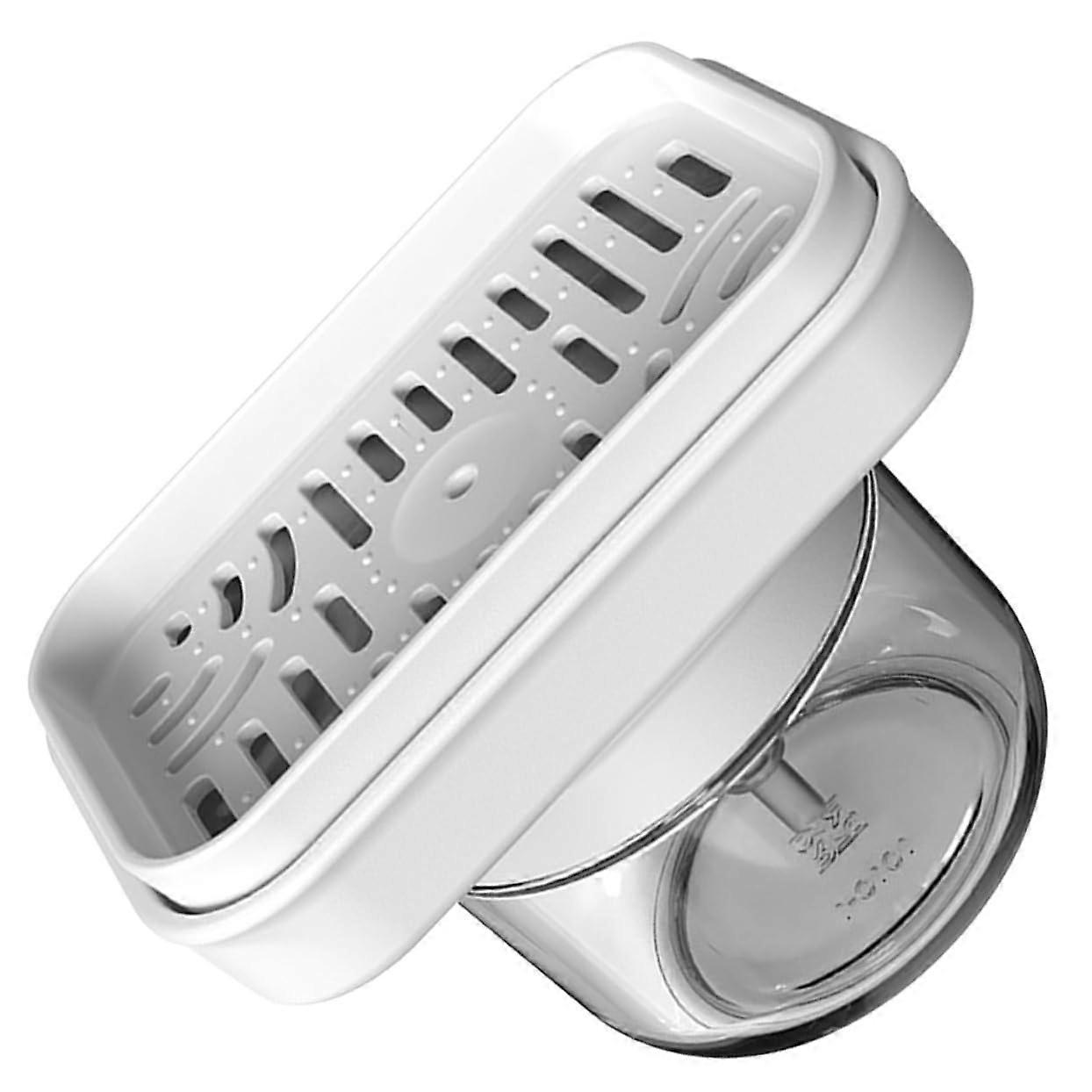 Kitchen Soap Dispenser with Sponge Holder, OneHand Easy Press Dish Soap Pump for Kitchen Sink