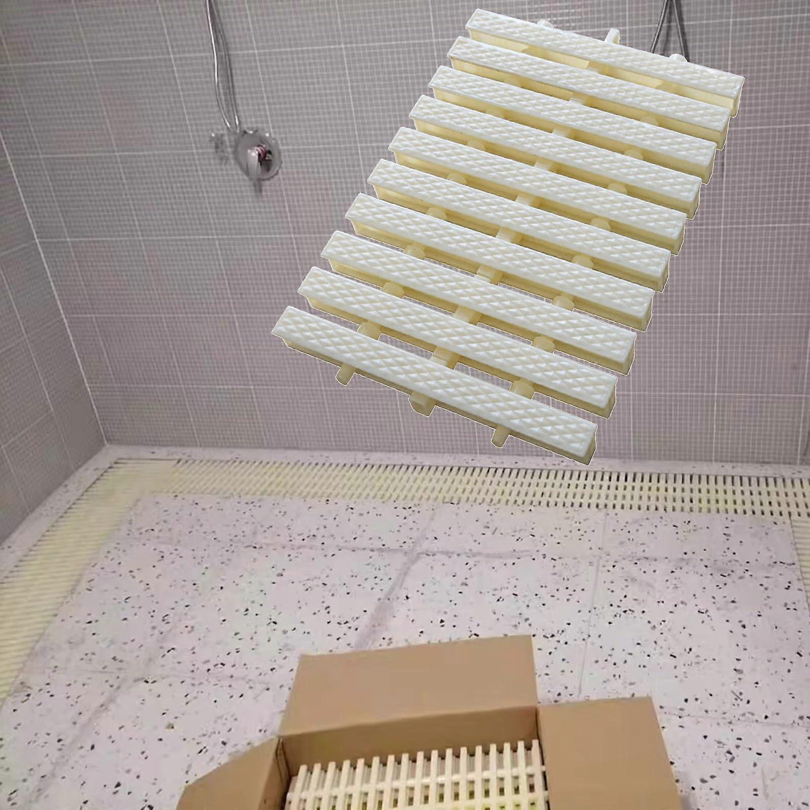 Pool Overflow Grate AntiSlip ABS Swimming Pool Drain Cover 60m W18cm Modular  Load