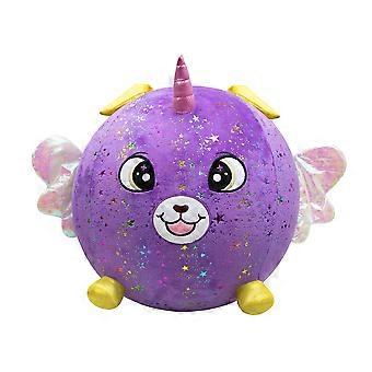 Peluche gigante XXL a forma di cane viola per bambini, mega animaletto gonfiabile squishy con pompa