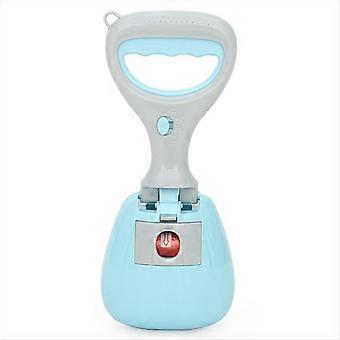 Non-Breakable Pet Pooper Scooper-For Dogs-And Cats with Handle Blue