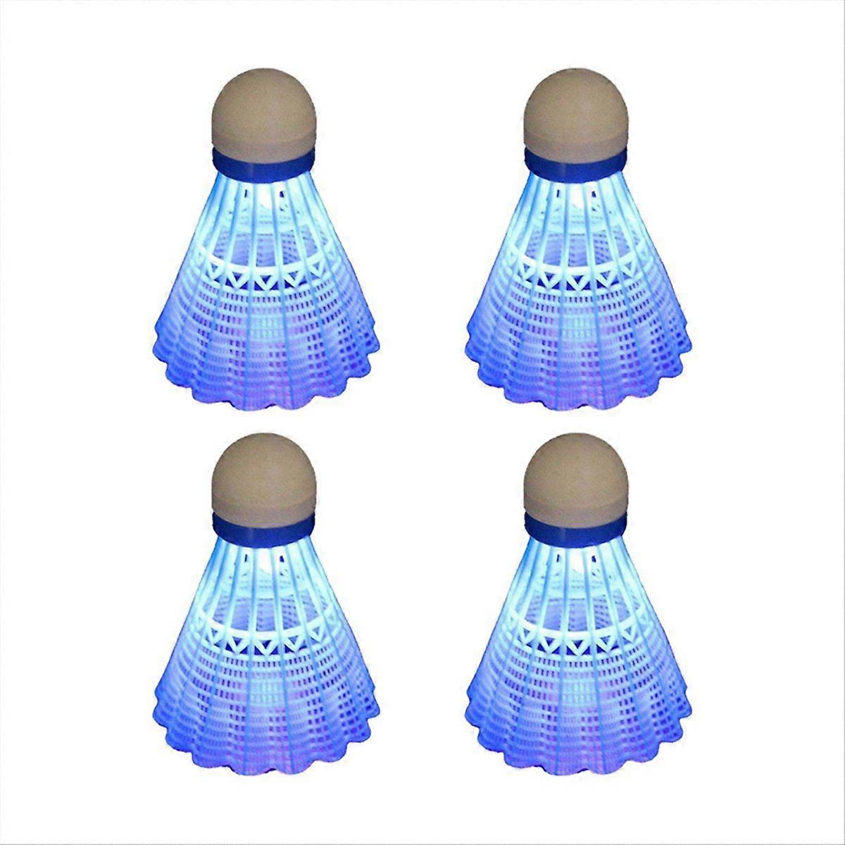 Light-Up Shuttlecocks Badminton Set Blue