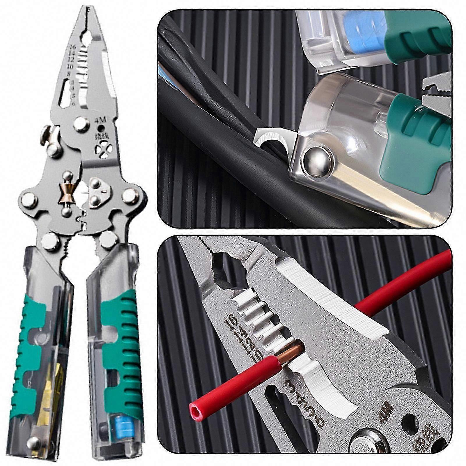 Multi-Function Voltage Detection Pliers - Heavy-Duty Tool for Stripping, Cutting, Testing, and More with Durable Build Quality