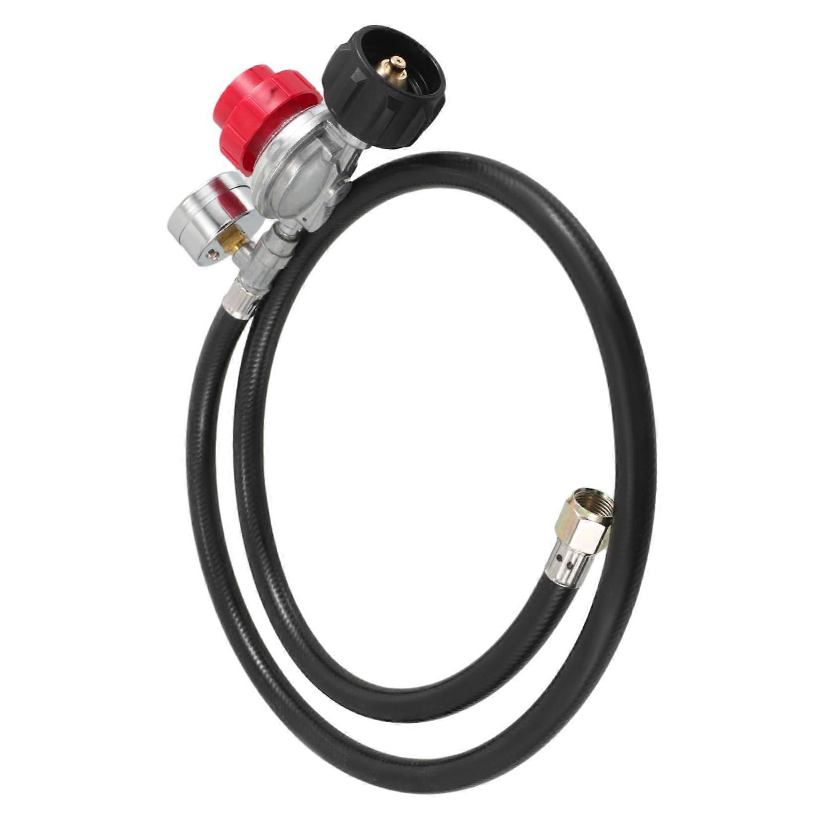 Propane Pressure Regulator for BBQ Grill with Standard Interface and Durable Metal Construction