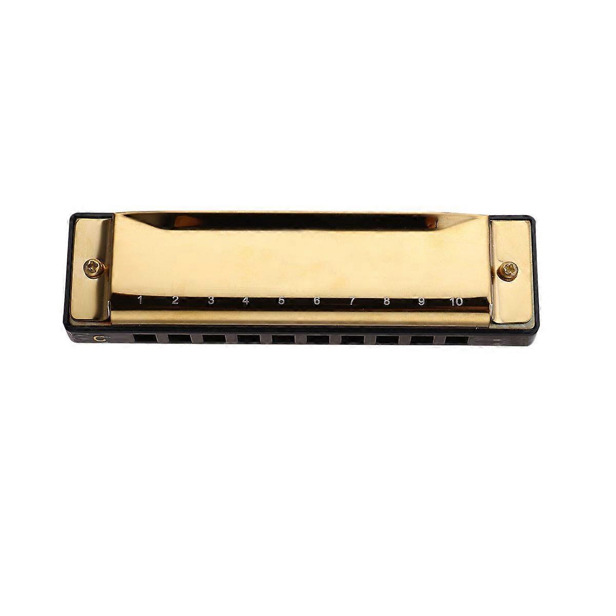 Armonica professionale per suonare, colore oro