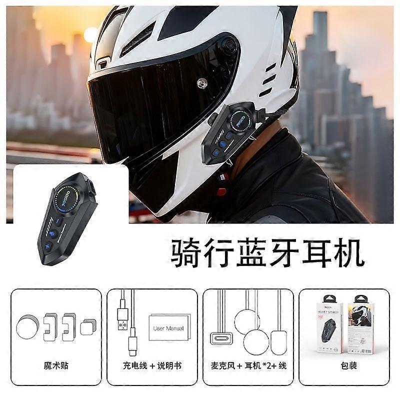 Bluetooth Wireless Earphones For Cycling Helmets With Split-Type Noise Cancellation