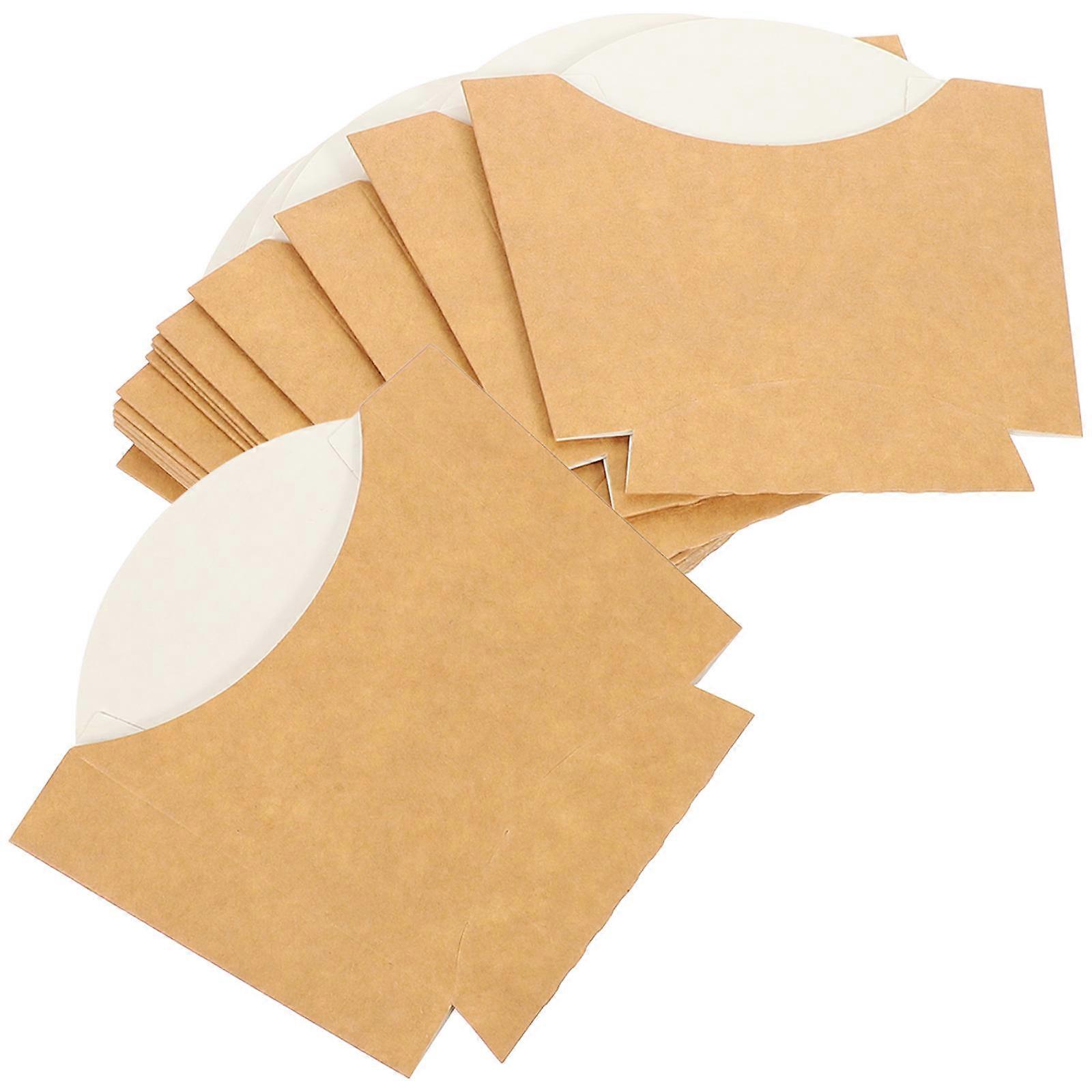 Kraft Paper Popcorn Boxes Disposable Packaging Boxes for Snacks 100Pcs