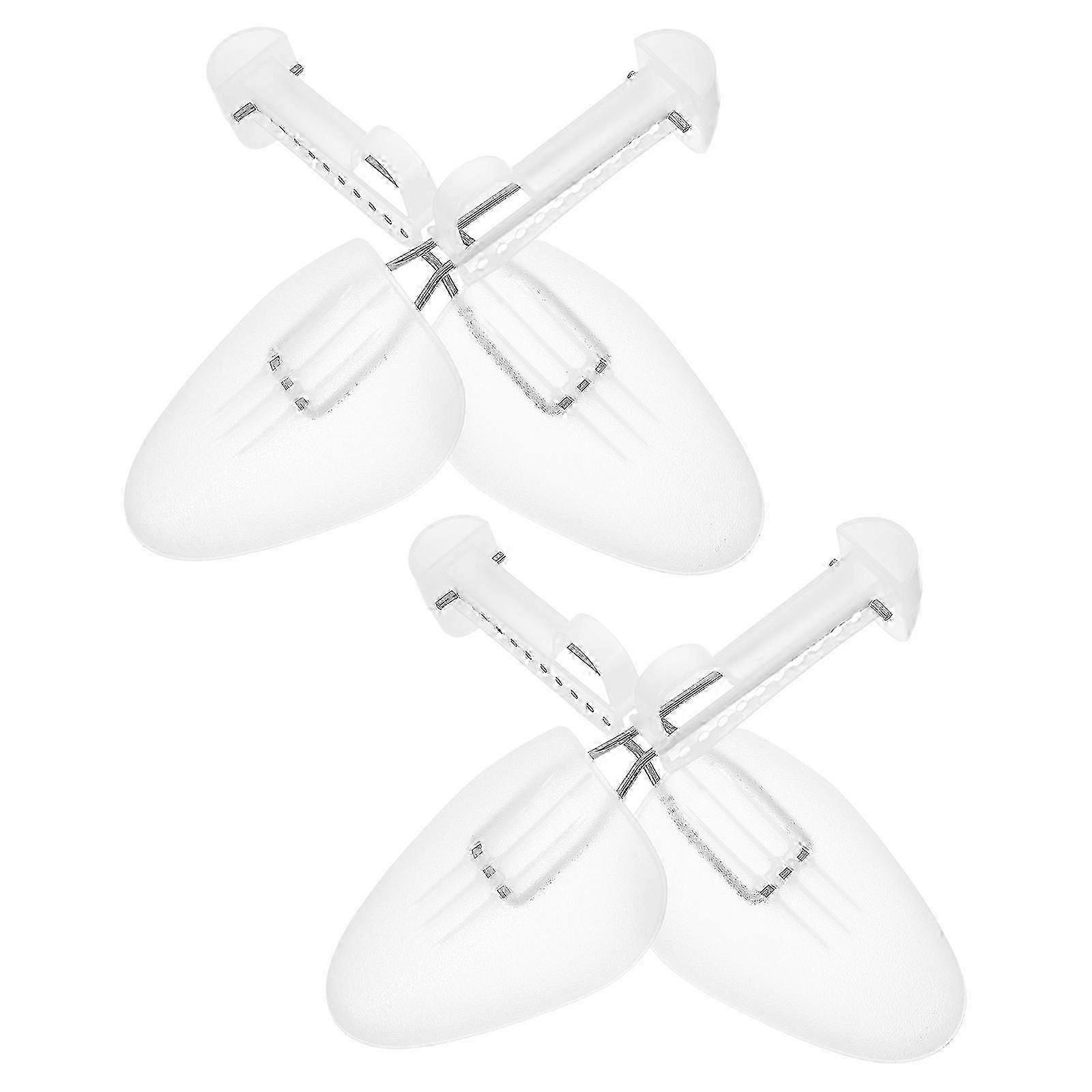 Adjustable Plastic Shoe Trees 4Pcs for Shoe Shaping & Maintenance