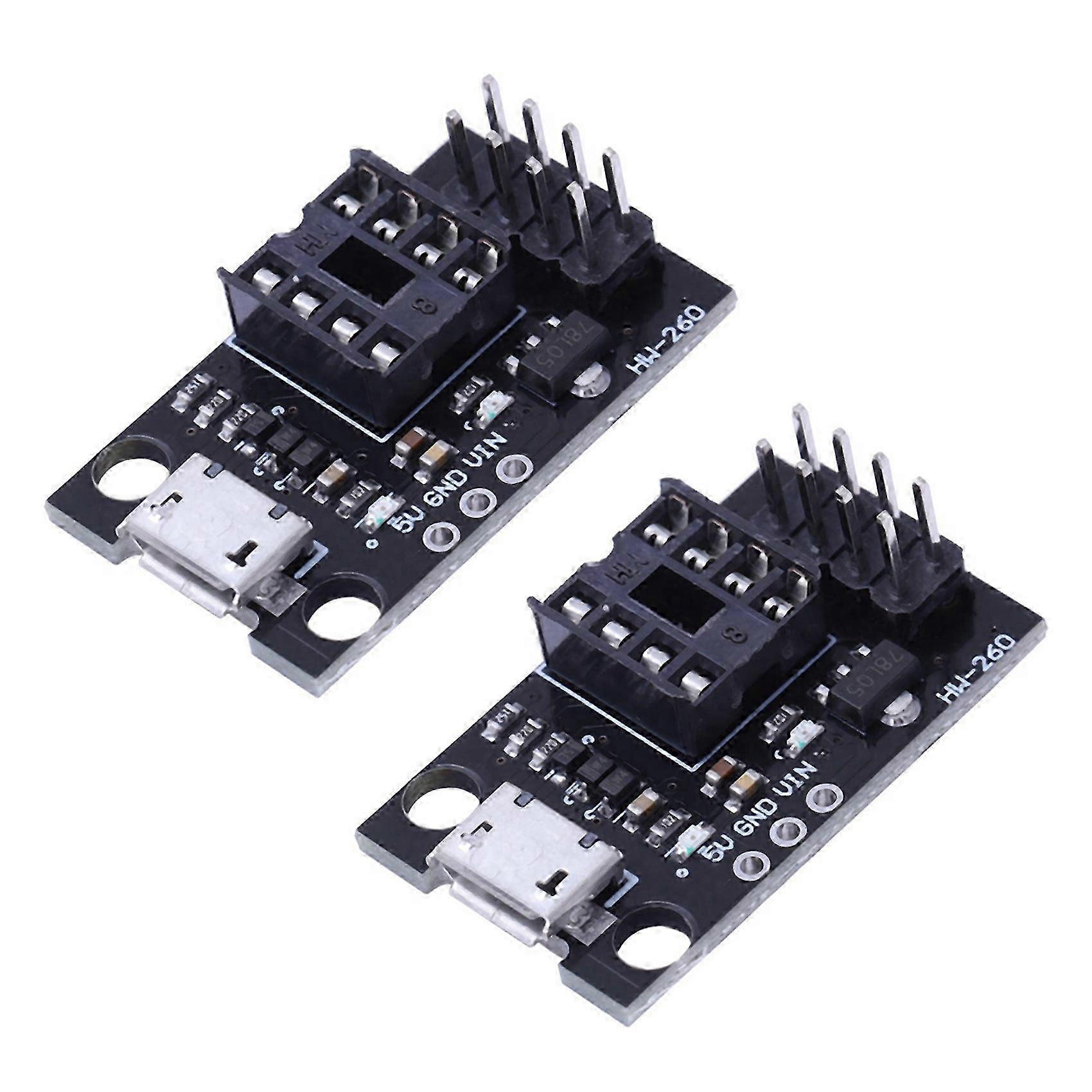 2X Development Programmer Board for ATtiny13A/ATtiny25/ATtiny45/ATtiny85 JH4
