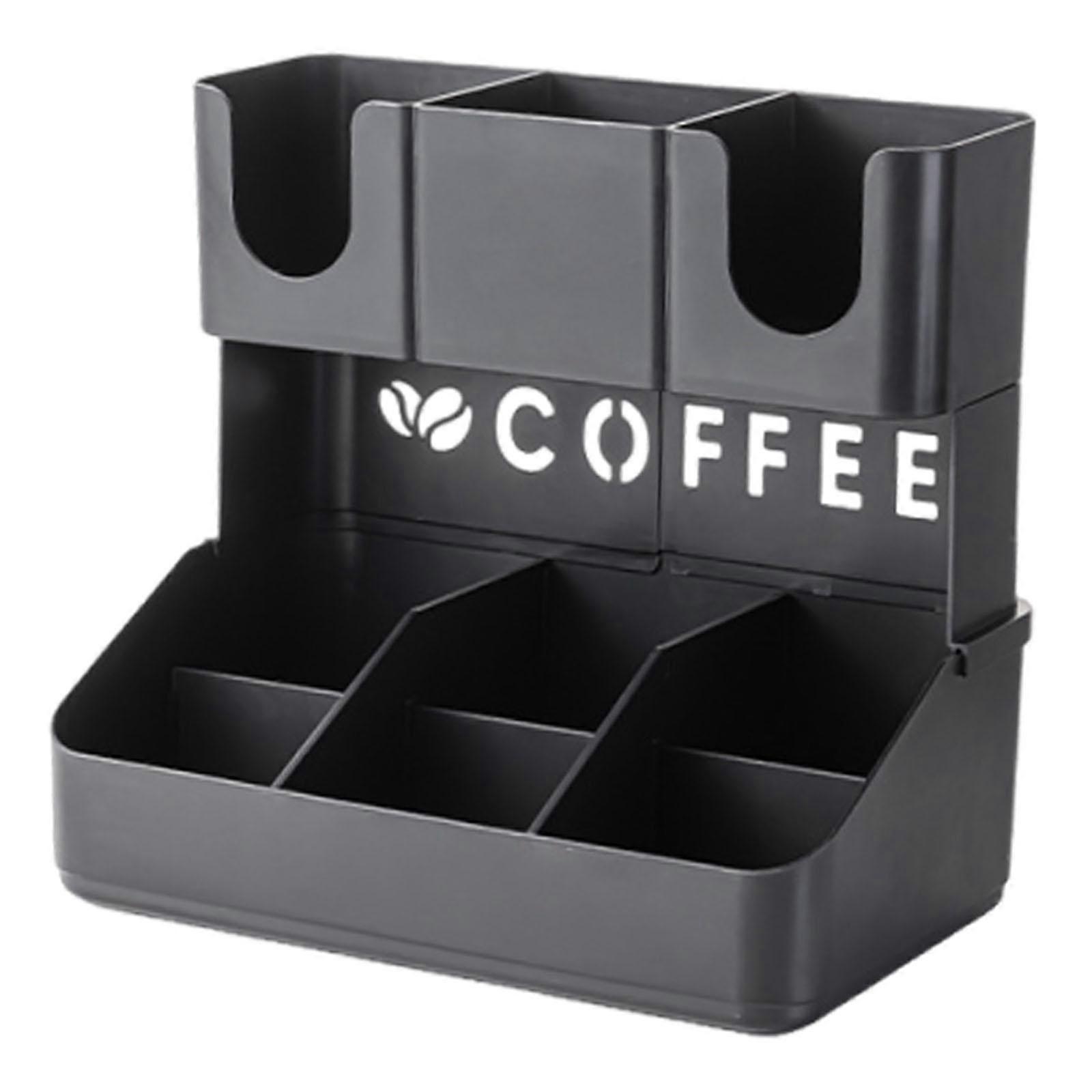 Coffee Bar Organizer Saving Versatile Accessories Storage Rack for Restaurant