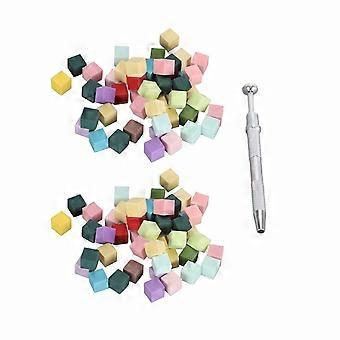 Myke neglesvamper for Ombre Aura Nail Art Premium svampmaterialer med gripepenn Mini neglesvamper Enkel å bruke bærbar kompakt lettvekt