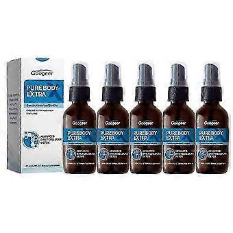 Pure Body Extra 1-5X Spray de Zeólita Nanométrica, Desintoxicação Diária Natural, Ideal para Viagem, Frescor Corporal