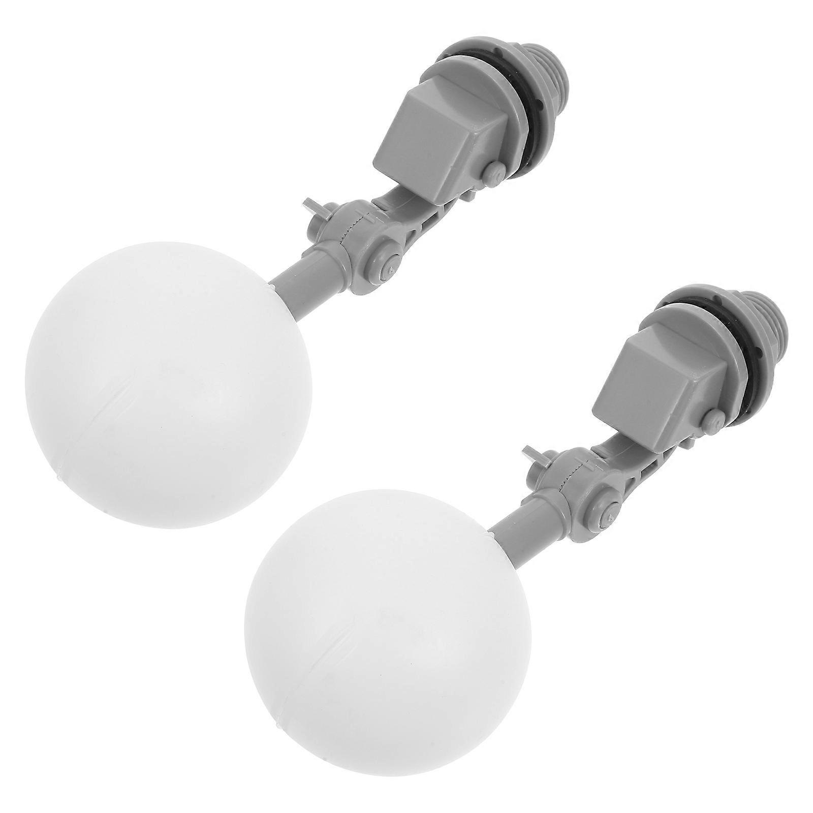 Automatic Water Level Control Float Valve Plastic with Adjustable Flow 2Pcs