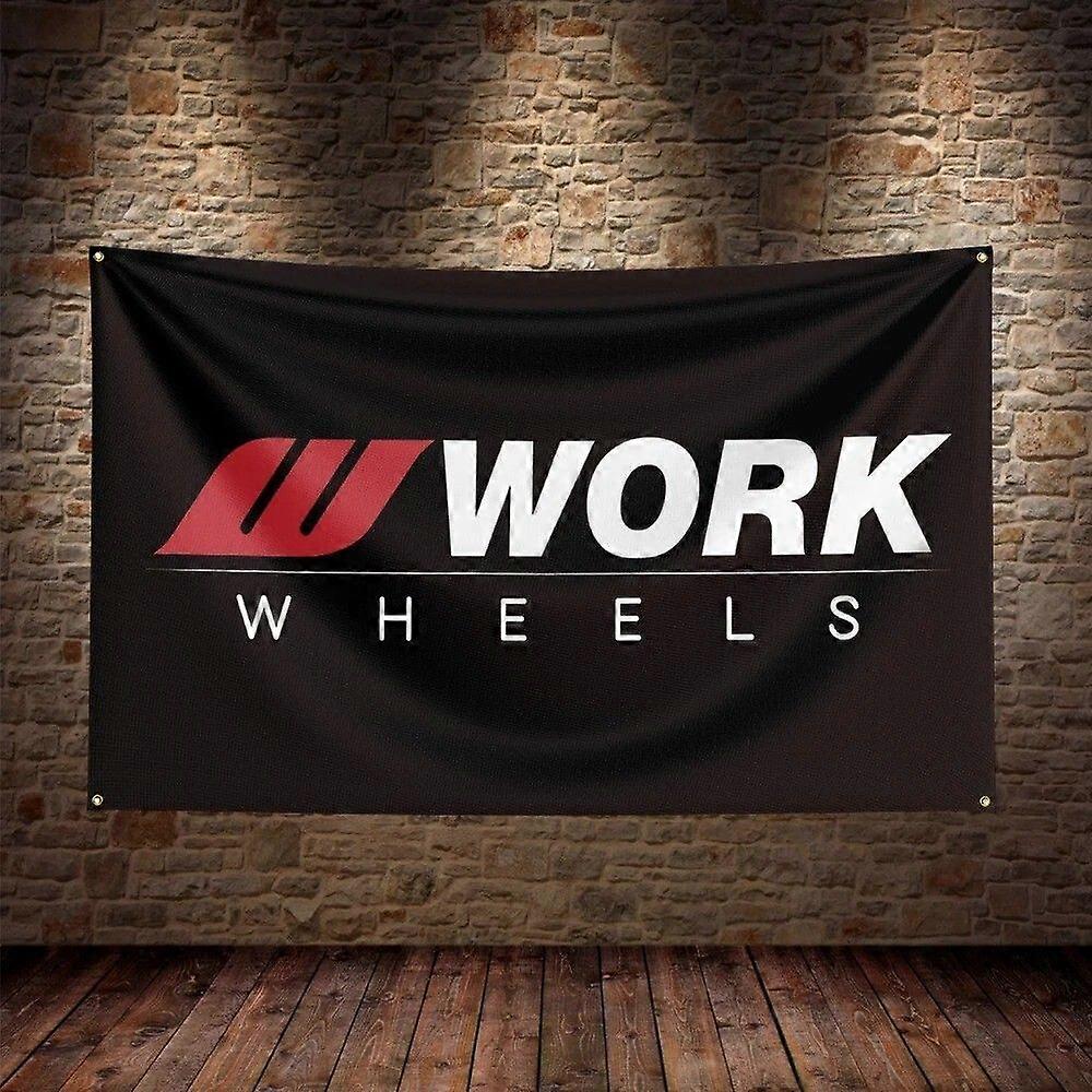 Work Wheels JDM Auto-Flaggenbanner VQ0280