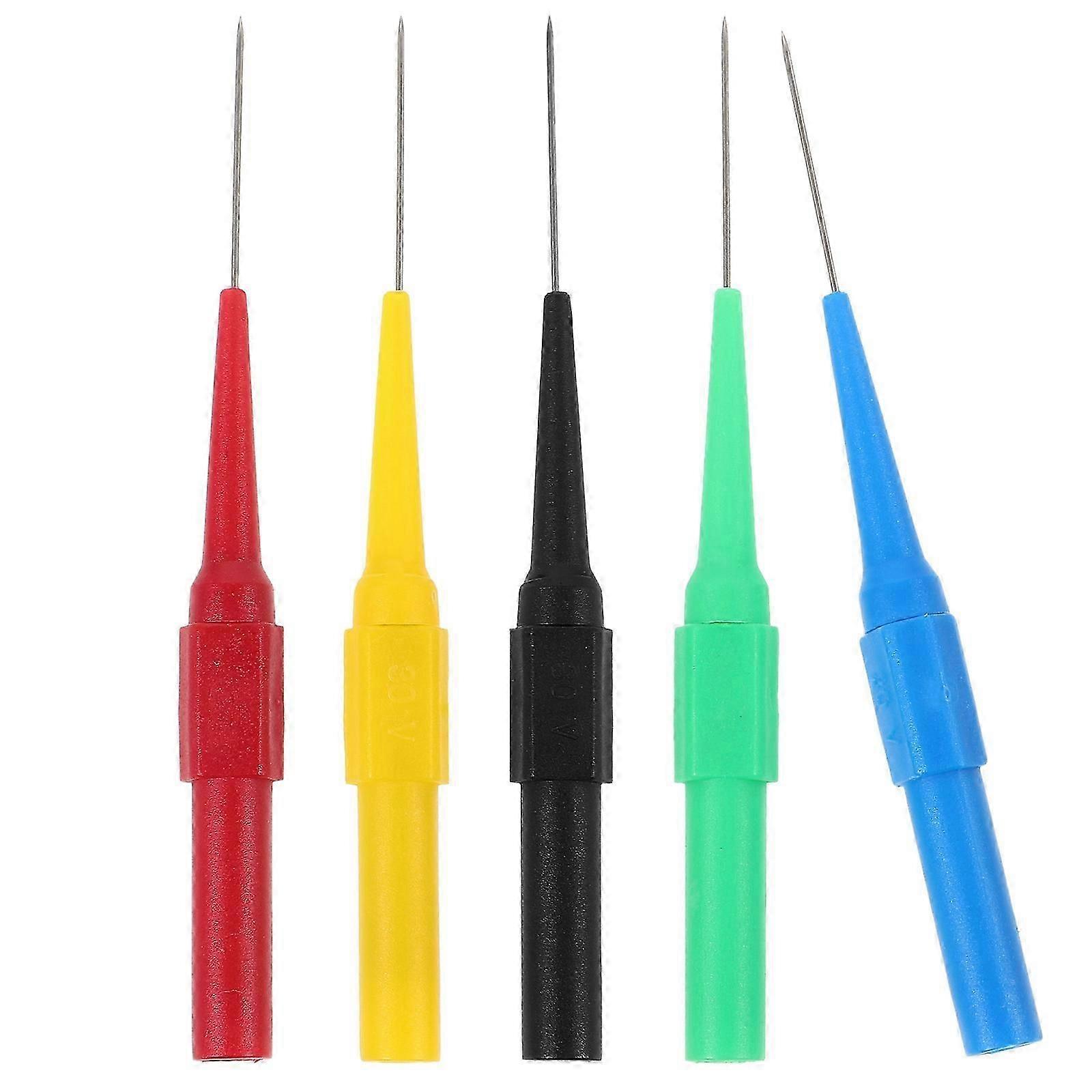 Multimeter Test Probes 5Pcs Pointed Design Compatibility With Multimeters Maintenance Tool