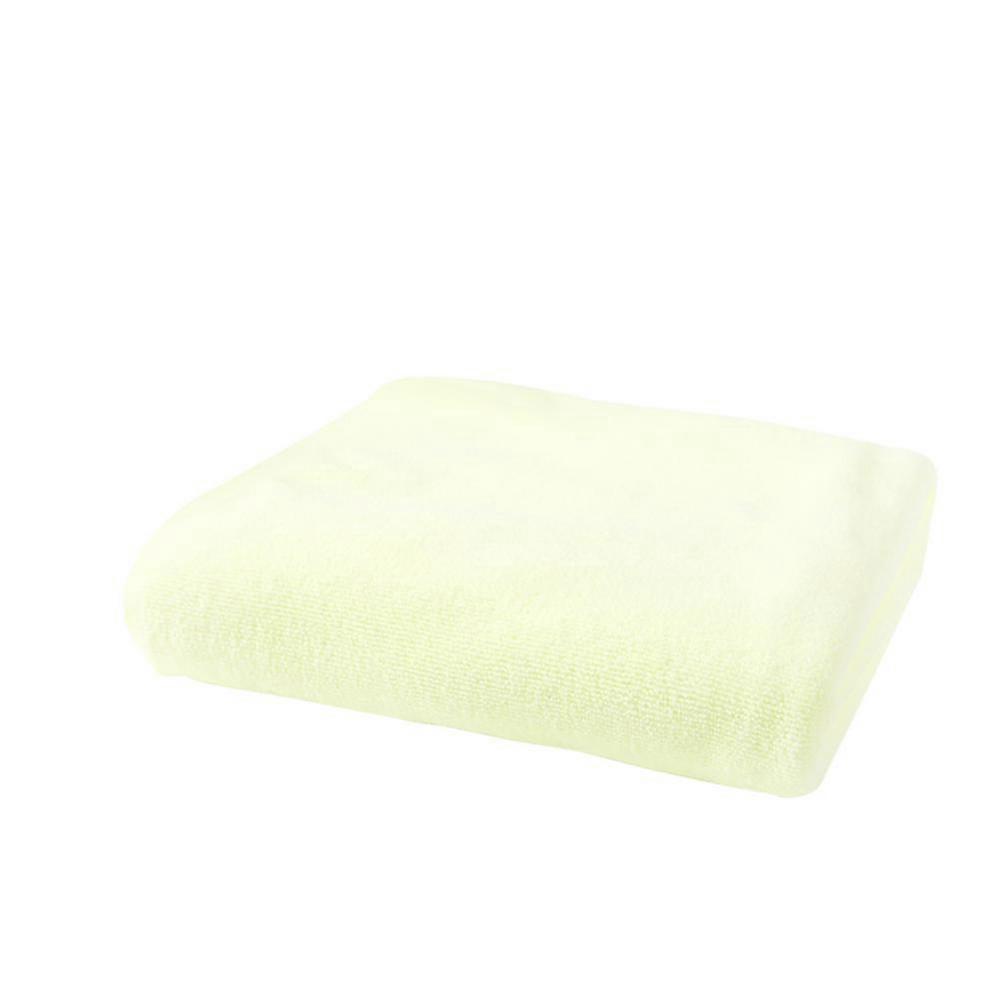 Microfiber Bath Towel Quick Dry for Bathing Use One Light Yellow Large