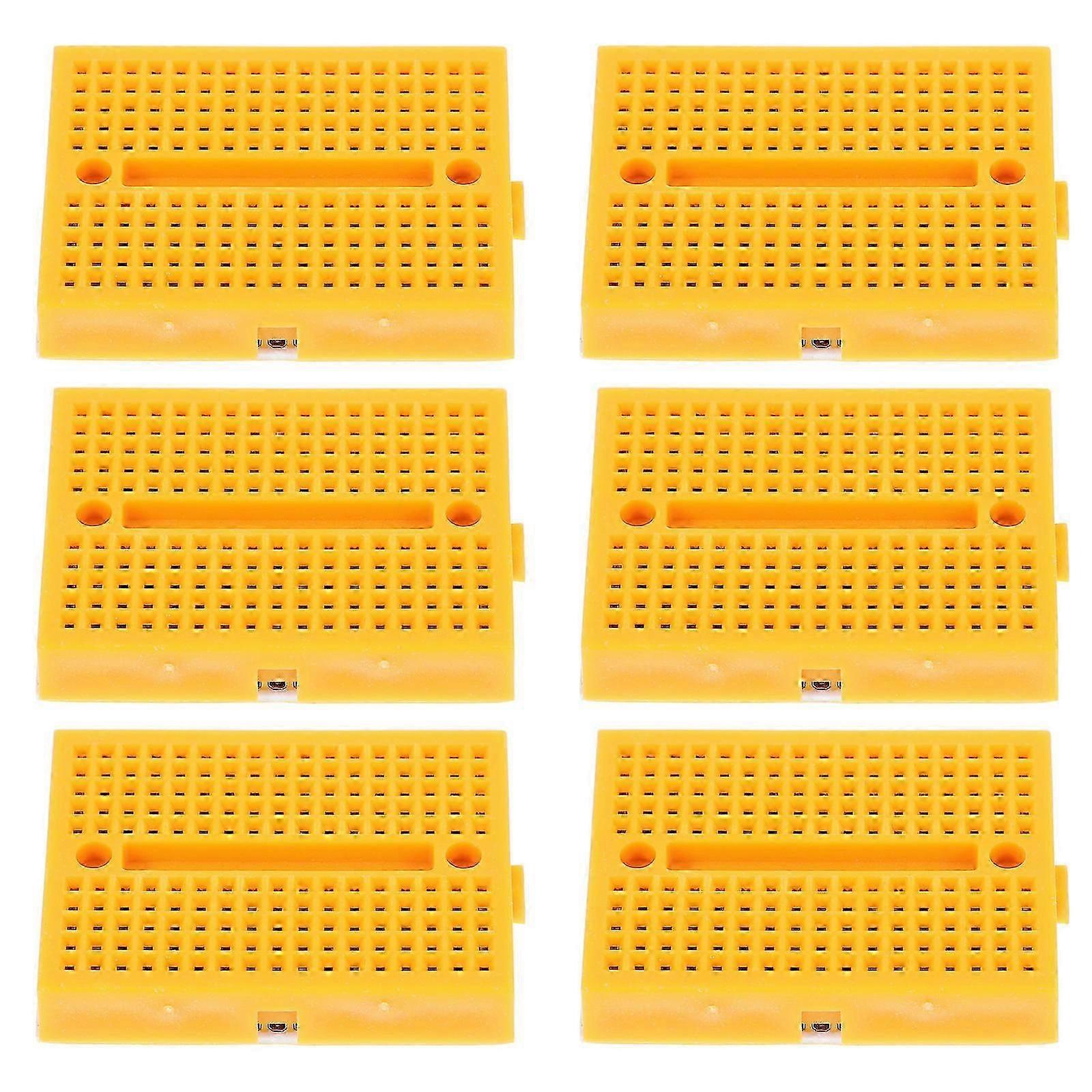 Masteelf 6pcs Micro Breadboard Experimental Circuit Board Small Solderable