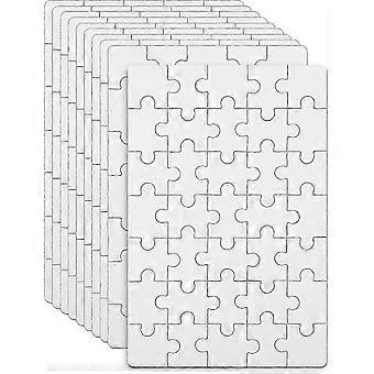 Puzzle in bianco da 10 fogli, Puzzle in bianco da 10 x 15 cm, 35 pezzi per foglio, Puzzle in bianco, Puzzle fai da te, Puzzle di pittura