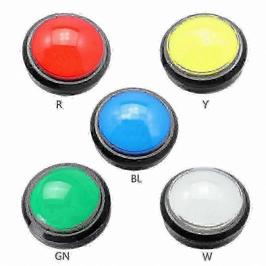 100mm Large Round LED Push Button with Microswitch for DIY Arcade Projects