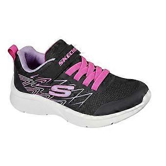 Skechers Girls Microspec Logo Mesh Trainers