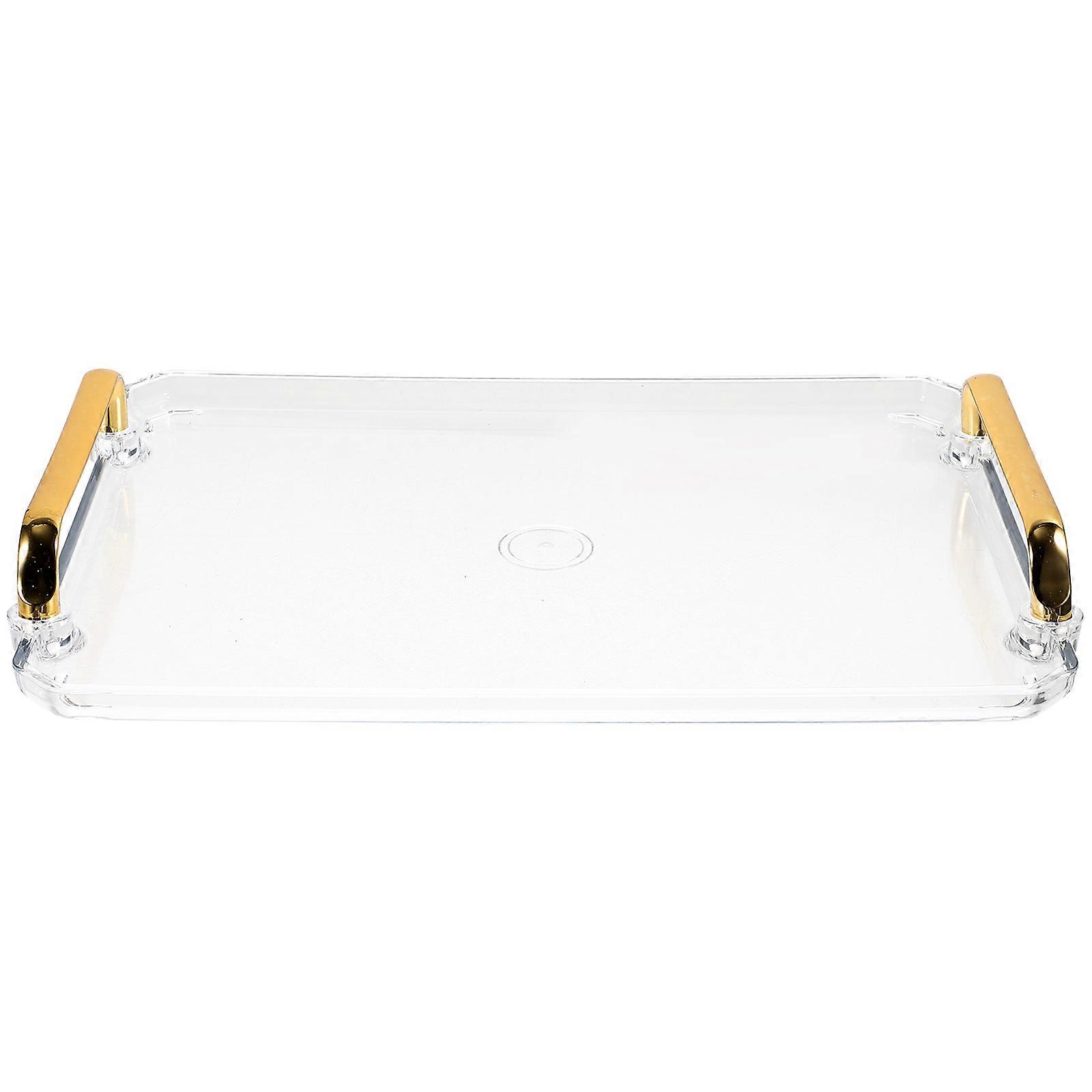 Storage Tray Rectangular Tray for Fruit Supply 5Pcs Transparent