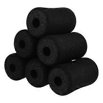 6pcs Foot Foam Pads Rollers Replacement Set for Weight Bench Leg Tube Sit Ups Leg Curl Attachment Extension