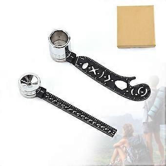 Upgraded Version The Most Versatile Magcon Tool Design Drawing Curved Mini Compass Metallic Measuring Ruler Protractor Combo Patterns for Bottle Opene