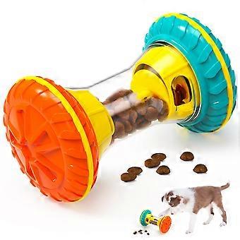 Dog Treat Dispenser Toy Slow Feeder Dumbbell Multicolor