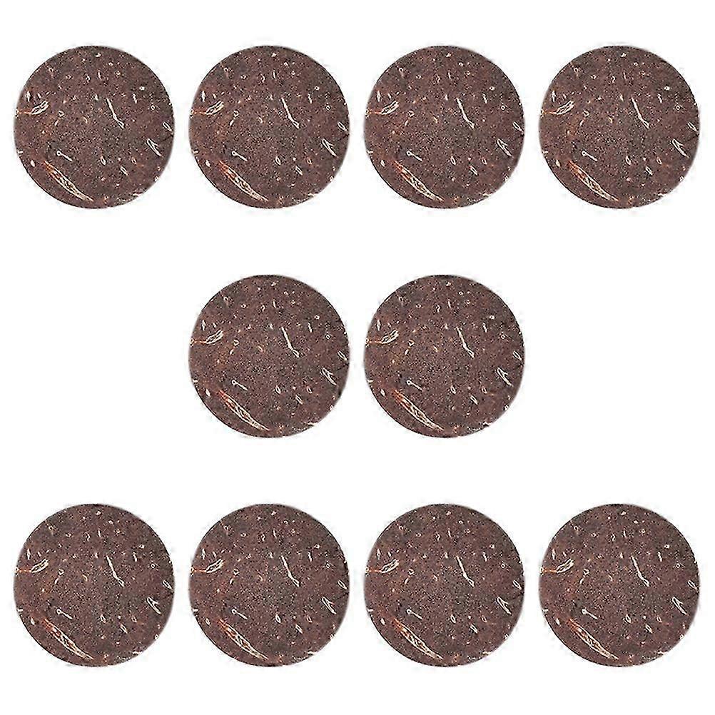 Fish Tank Decorative Coconuts Shell Ornaments for Model Scenery 10Pcs