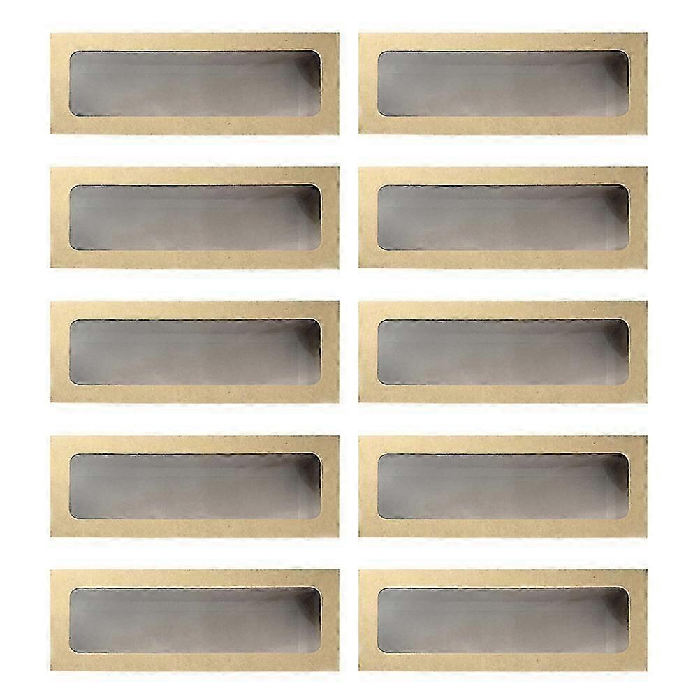 Baking Packaging Box Clear Cake Boxes for Packaging 10Pcs Kraft Paper Window