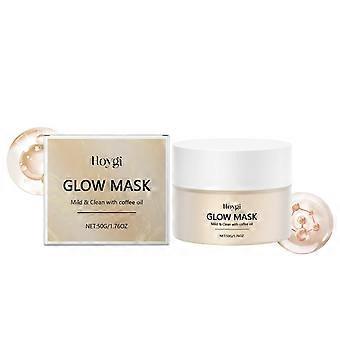 Brightening Hydrating Facial Mask with Coffee Oil & Vitamin E  Moisturizing, Firming, 15-Minute Treatment (Portable)