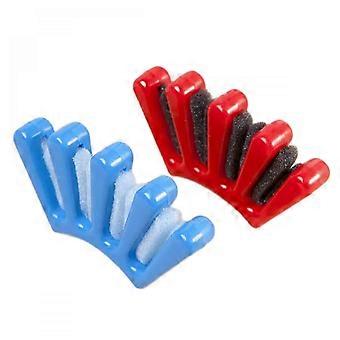 2 PCS Hair Braiding Tool Set, DIY French Braid Maker for Quick Styling, Red and Blue