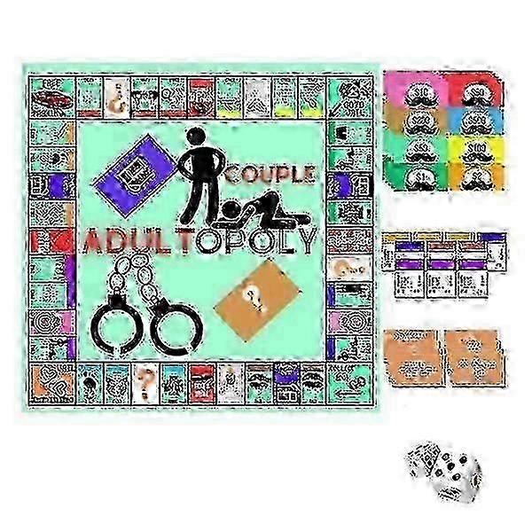 Gioco da tavolo Monopoly con scacchiera e coppia
