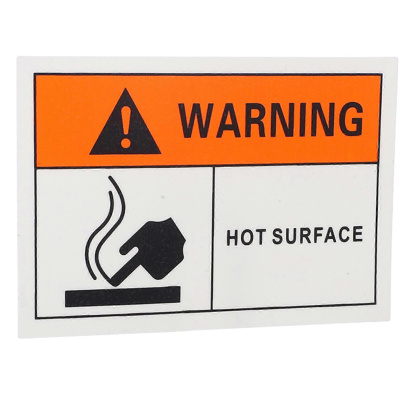 Self Adhesive Hot Surface Warning Sign Plastic Labels for Warning