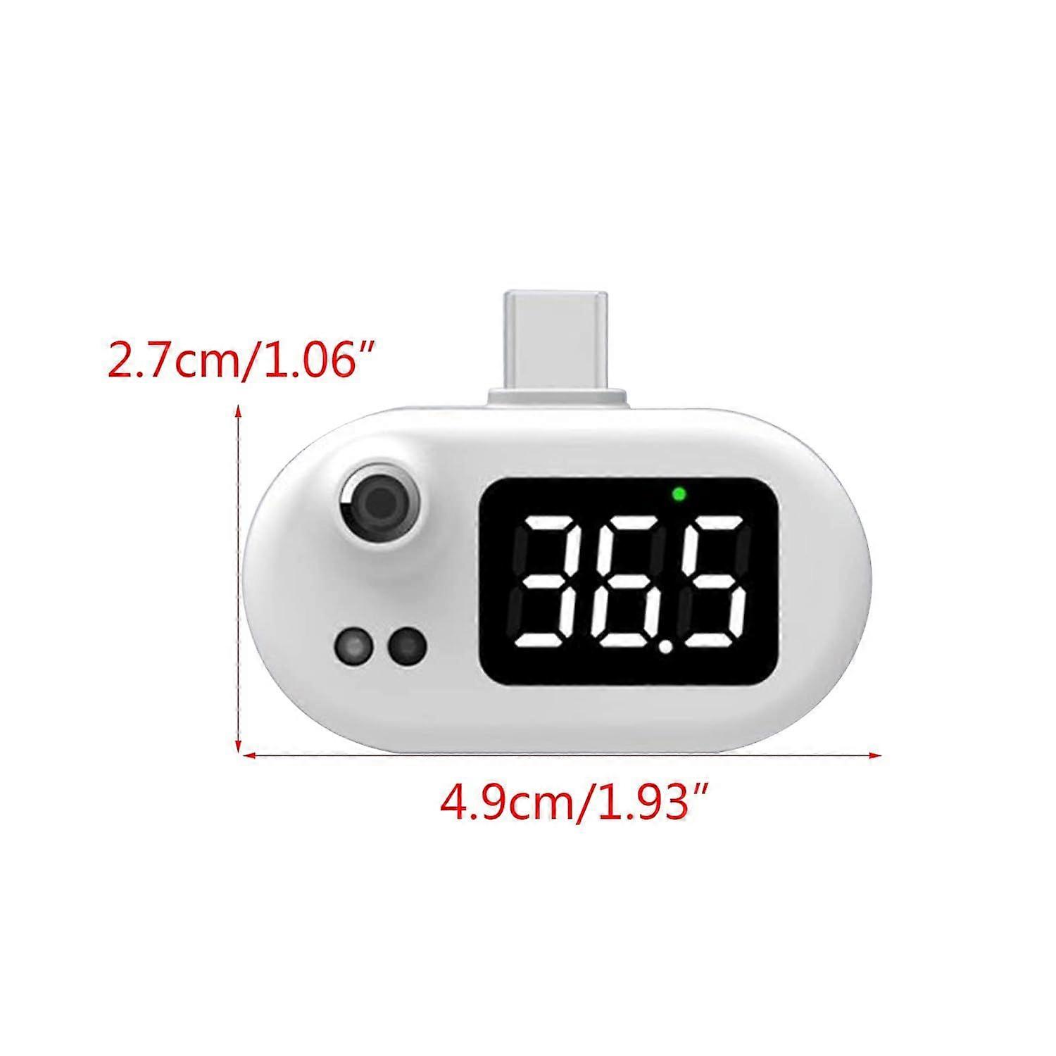 Mini USB Temperature Indicator, Quick Temperature Tester, Compact Thermometer Compatible with Smartphones