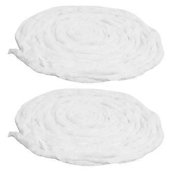 White Cotton Roll Coil for Hair Perm Use 2Pack Absorbent Pure Cotton Strips