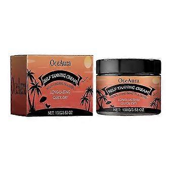 Quick Natural Self Tanning Cream med fugtgivende oliven og kakao for en strålende, jævn solbrun farve