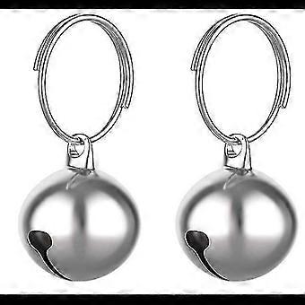 Pet Bells Hanging Ring Bells Decoration Pet Tracker Diy Crafts Accessories compatible with Pets Daily Usesilvery12mm5pcs
