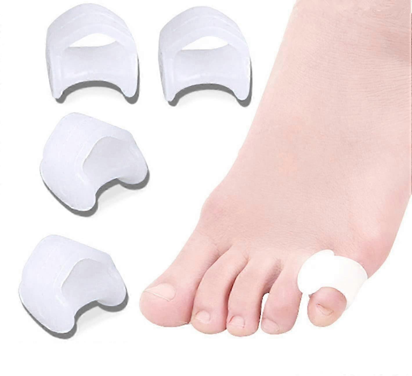 10 Pcs Toe Separator Small Toe, Silicone Toe Separator compatible with Overlapping Toes