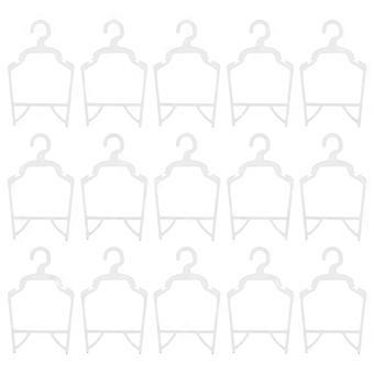 Pet Clothes Hangers Plastic Hangers for Storage 15Pcs Durable White PP