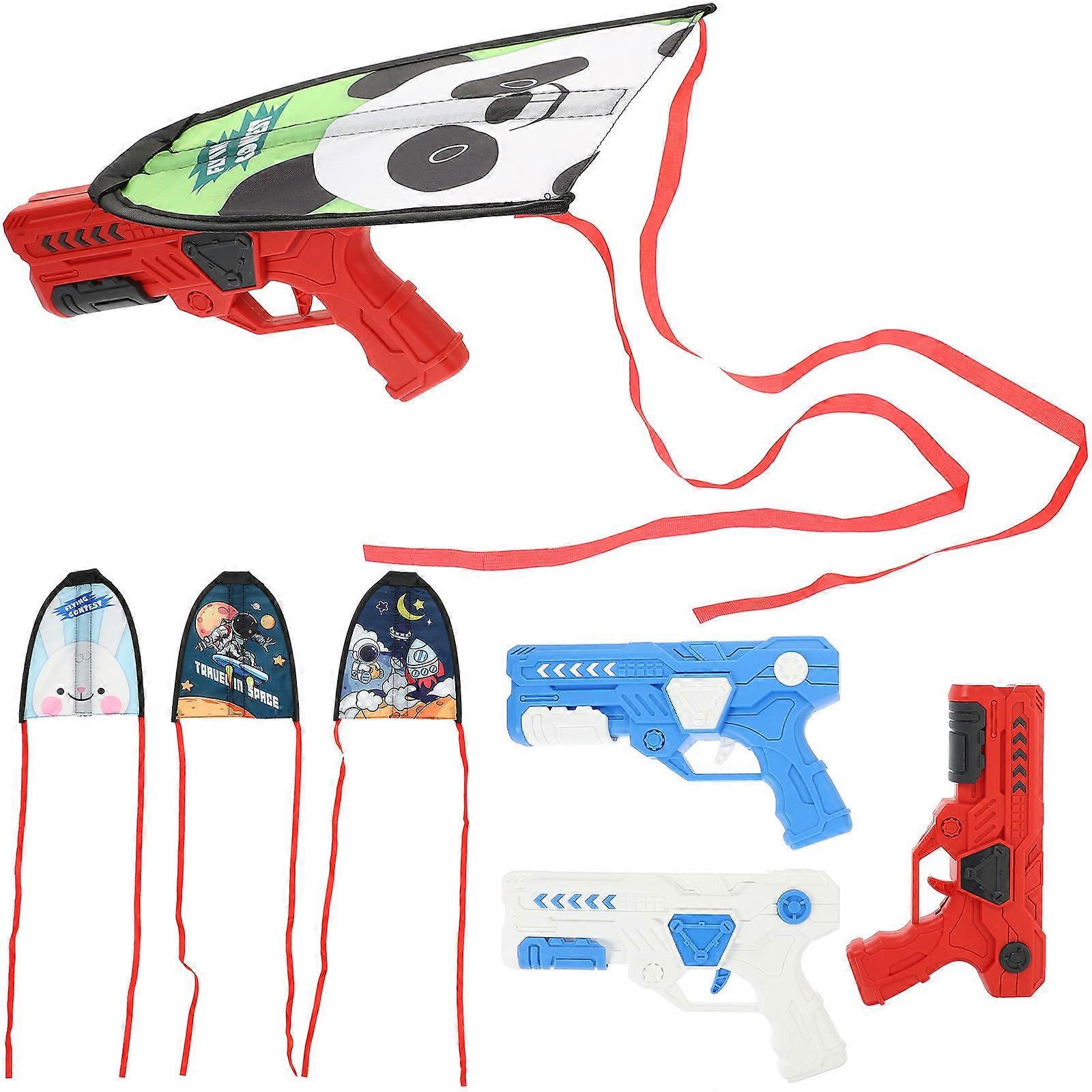 Kite Toy 4Pcs Ejection Stringless Launcher for Kids Outdoor Fun