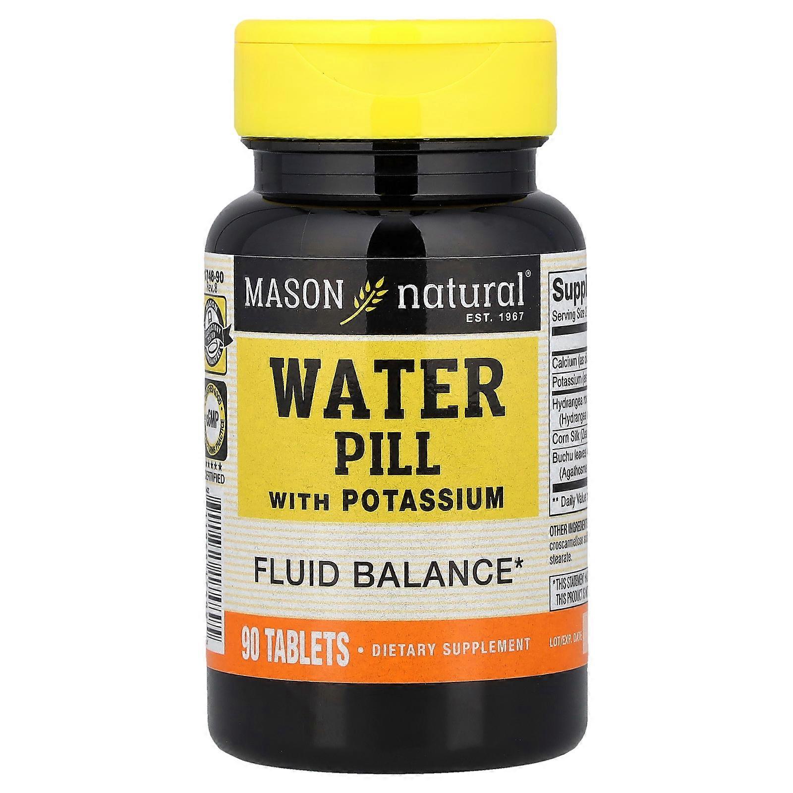 4 x Mason Natural, Wassertabletten mit Kalium, 90 Tabletten