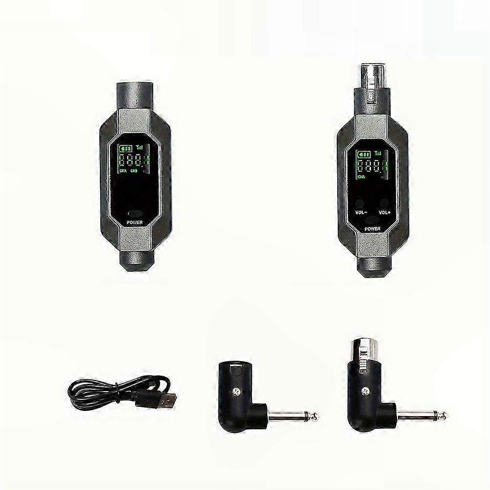 Compatible with Dynamic Microphone B: Wireless XLR Microphone Converter Transmitter and Receiver System
